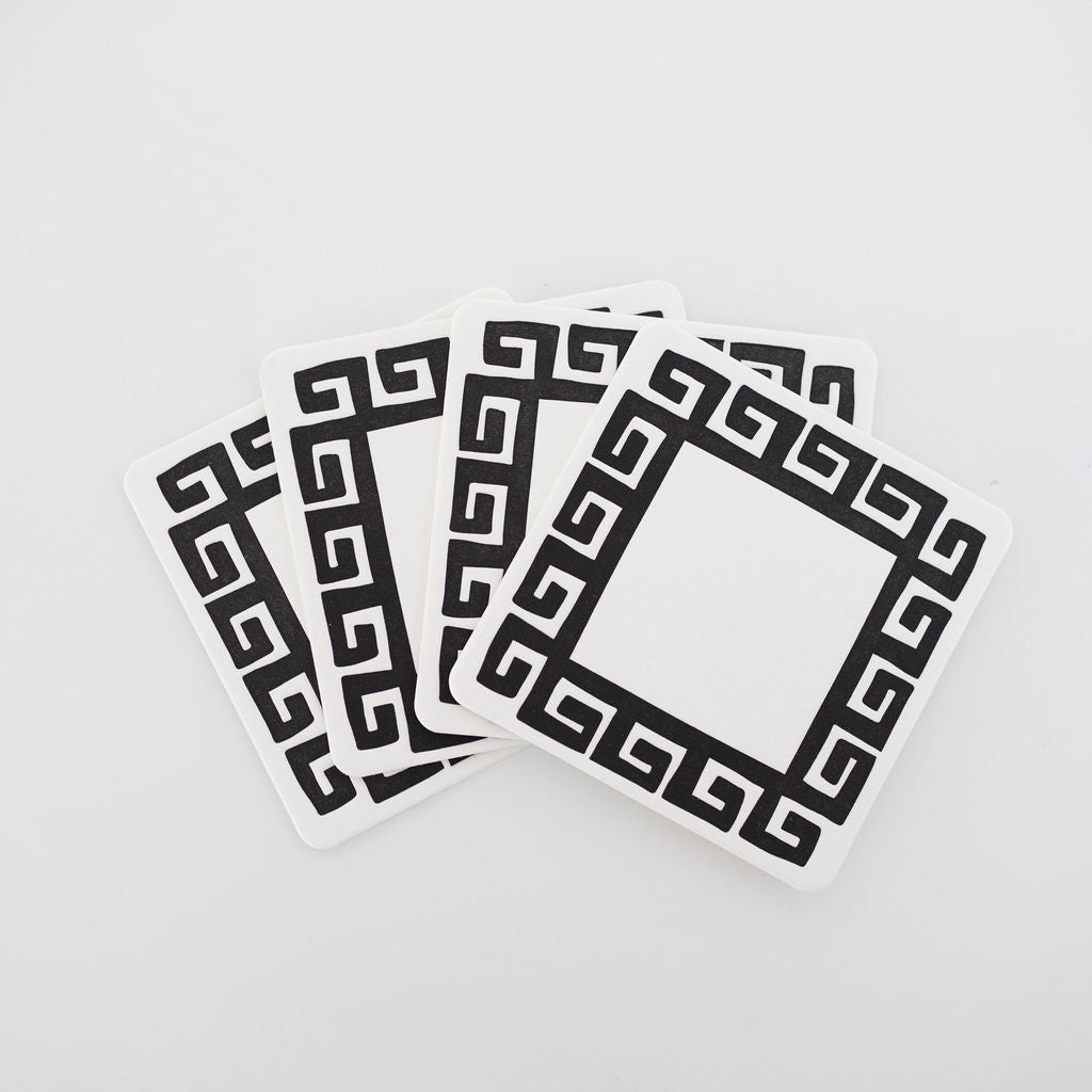 Greek Key Coasters (set of 8)