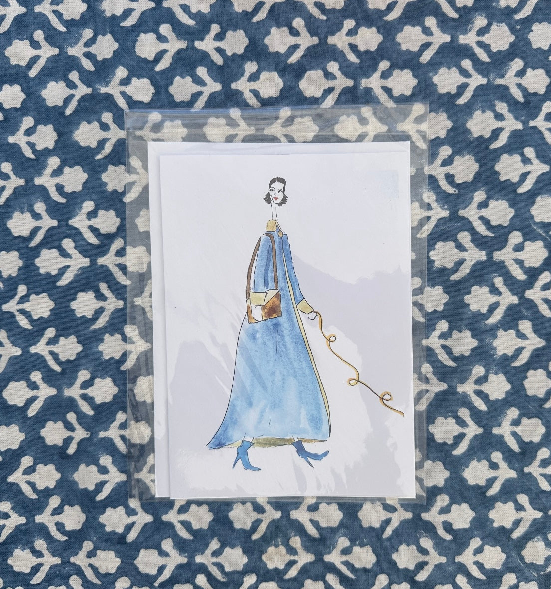 Blue Coat Lady Card