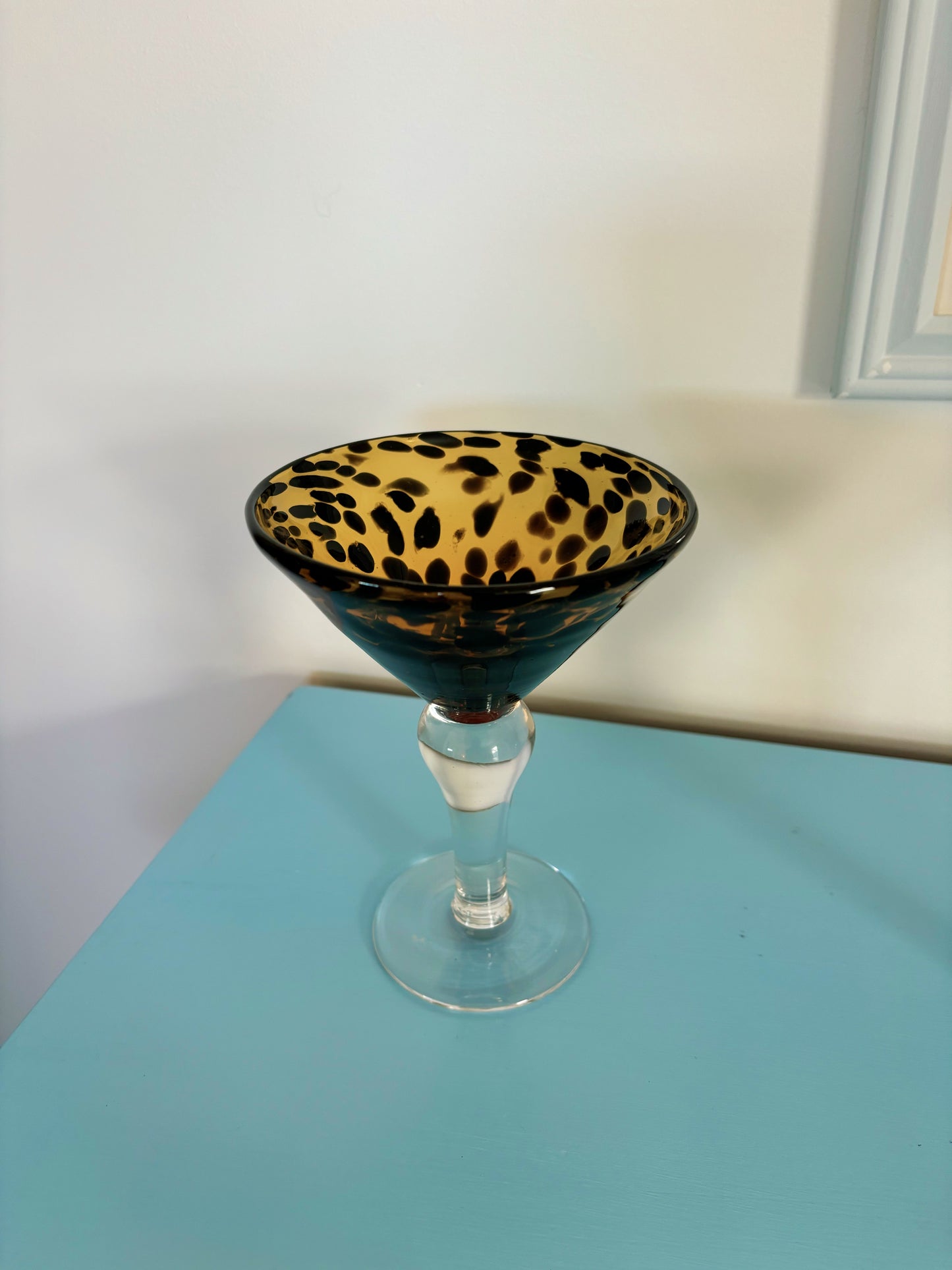 Leopard Print Martini Glasses (set of 2)